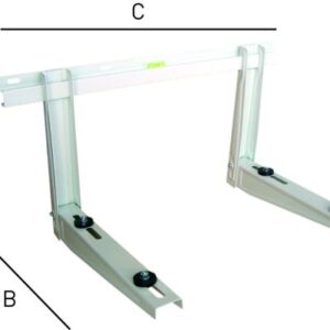 support mural avec barre niveau 800x550